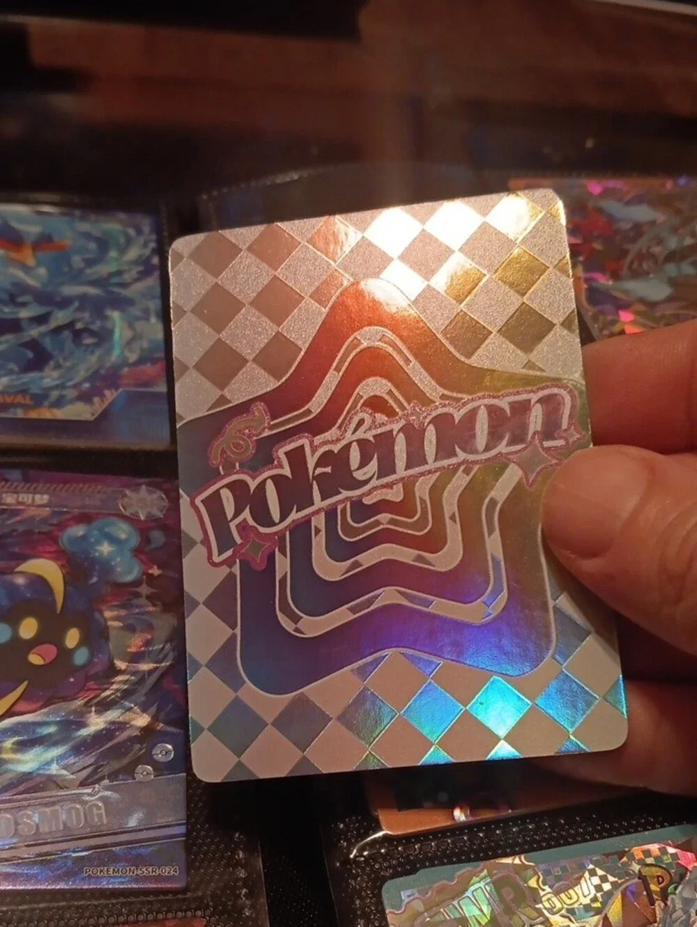 Pokemon Meloetta Holo Foil Card Teal Pink